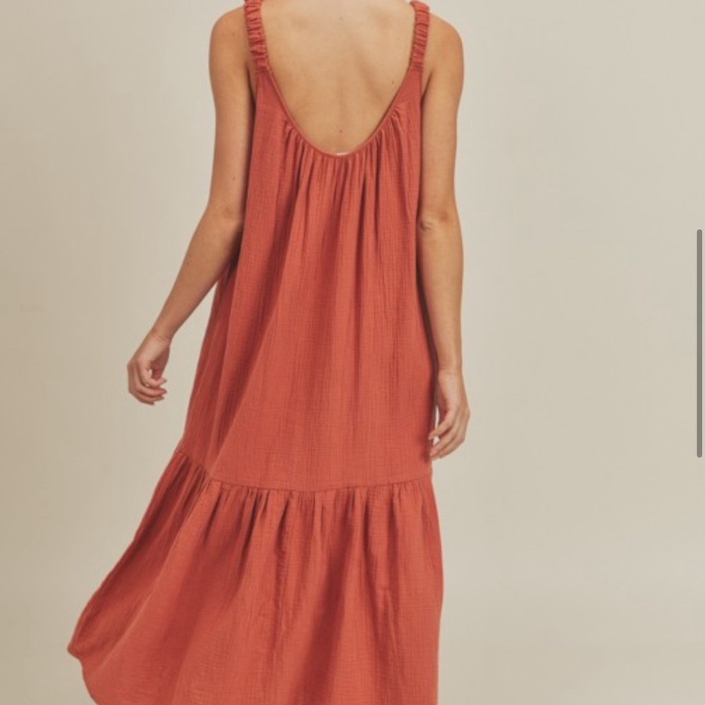 NWOT Lush low back soft spun maxi - Picture 2 of 3